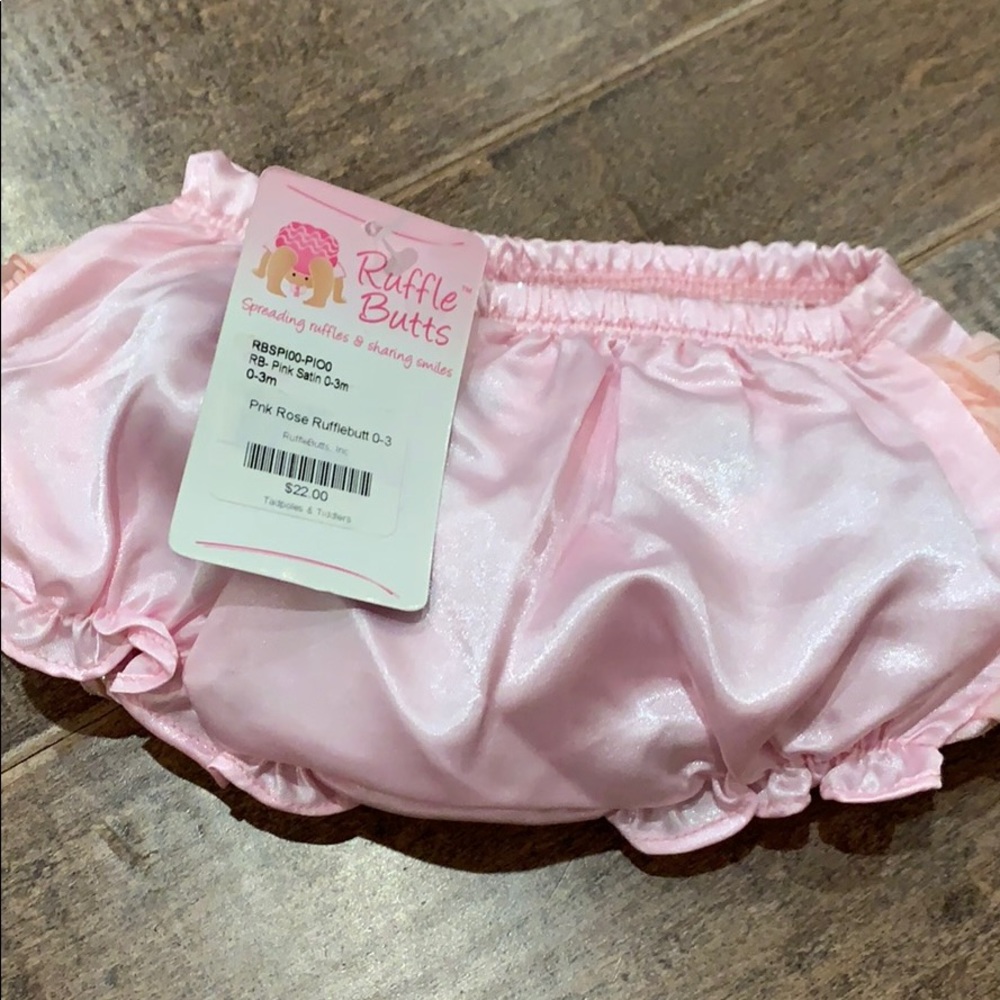 Ruffle butts diaper cover and the daisy baby hat